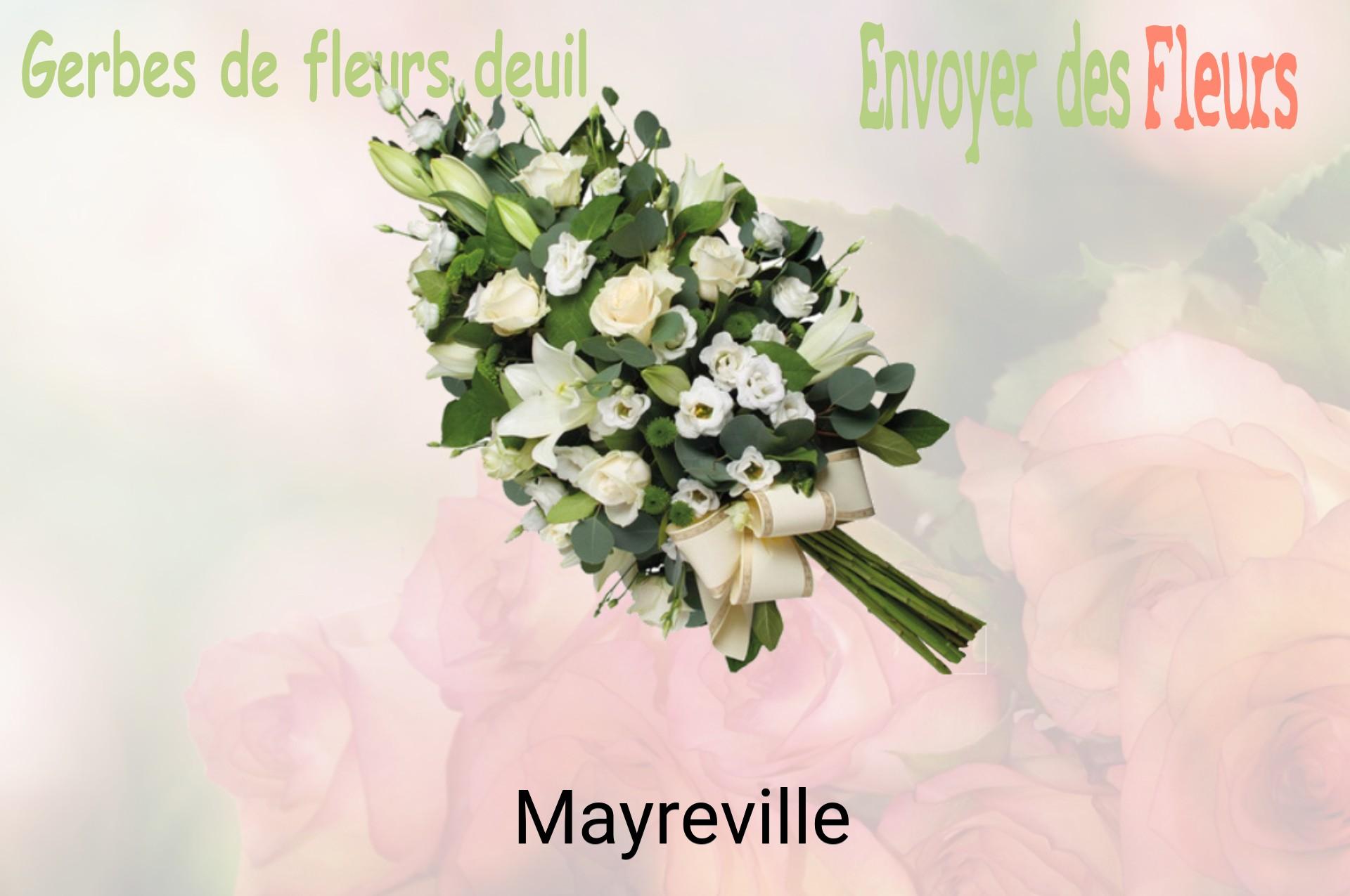 Gerbe de fleurs de deuil livrée à Mayreville